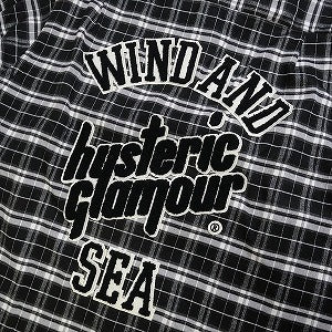 WIND AND SEA ウィンダンシー ×HYSTERIC GLAMOUR 22AW Check Shirt 長袖シャツ 黒 Size 【S】 【新古品・未使用品】 20802998