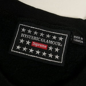 SUPREME シュプリーム ×HYSTERIC GLAMOUR 21AW Crewneck Black クルーネックスウェット 黒 Size 【L】 【新古品・未使用品】 20803000