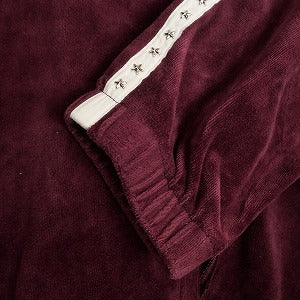 SUPREME シュプリーム 22AW Studded Velour Track Jacket Burgundy ベロアトラックジャケット バーガンディー Size 【M】 【中古品-良い】 20803112