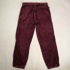 SUPREME シュプリーム 22AW Studded Velour Track Pant Burgundy ベロアトラックパンツ バーガンディー Size 【S】 【中古品-良い】 20803113