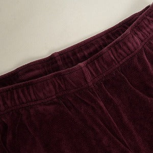 SUPREME シュプリーム 22AW Studded Velour Track Pant Burgundy ベロアトラックパンツ バーガンディー Size 【S】 【中古品-良い】 20803113