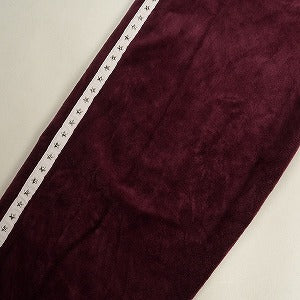 SUPREME シュプリーム 22AW Studded Velour Track Pant Burgundy ベロアトラックパンツ バーガンディー Size 【S】 【中古品-良い】 20803113