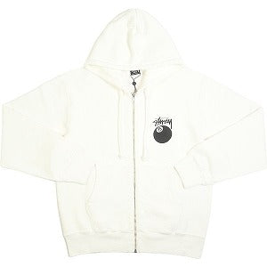 STUSSY ステューシー 24SS 8 BALL ZIP HOODIE PIGMENT DYED Natural ジップパーカー 白 Size 【M】 【新古品・未使用品】 20803143