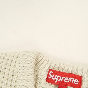 SUPREME シュプリーム 24AW Waffle Small Box Sweater Stone セーター 白 Size 【L】 【新古品・未使用品】 20803176