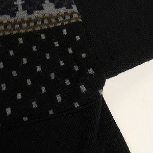 sacai サカイ FLORAL STRIPE EMBROIDERY KNIT ニット 黒 Size 【4】 【中古品-良い】 20803238