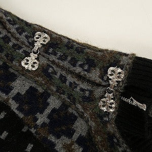 sacai サカイ FLORAL STRIPE EMBROIDERY KNIT ニット 黒 Size 【4】 【中古品-良い】 20803238