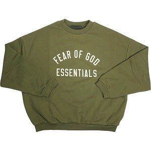 Fear of God フィアーオブゴッド ESSENTIALS Fleece Crewneck MILITARY クルーネックスウェット オリーブ Size 【XS】 【新古品・未使用品】 20803341