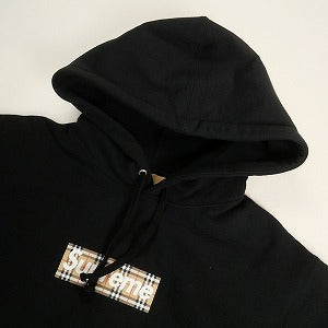 SUPREME シュプリーム ×Burberry 22SS Box Logo Hooded Sweatshirt Black ボックスロゴパーカー 黒 Size 【S】 【中古品-非常に良い】 20803410