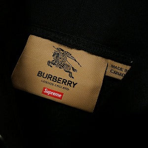 SUPREME シュプリーム ×Burberry 22SS Box Logo Hooded Sweatshirt Black ボックスロゴパーカー 黒 Size 【S】 【中古品-非常に良い】 20803410