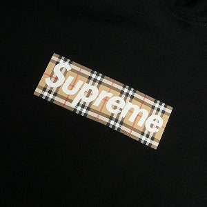 SUPREME シュプリーム ×Burberry 22SS Box Logo Hooded Sweatshirt Black ボックスロゴパーカー 黒 Size 【S】 【中古品-非常に良い】 20803410