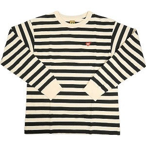 HUMAN MADE ヒューマンメイド 24AW STRIPED L/S T-SHIRT HM28CS039 BEIGE ロンT ベージュ Size 【M】 【新古品・未使用品】 20803412