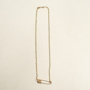 CHROME HEARTS クロム・ハーツ SAFETY PIN CH PLUS NECKLACE GOLD 16I ネックレス 金 Size 【フリー】 【新古品・未使用品】 20803419