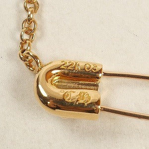 CHROME HEARTS クロム・ハーツ SAFETY PIN CH PLUS NECKLACE GOLD 16I ネックレス 金 Size 【フリー】 【新古品・未使用品】 20803419