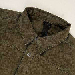 CHROME HEARTS クロム・ハーツ BS FLUER LEATHER PATCH ARMY SHIRTS GREEN 長袖シャツ カーキ Size 【XL】 【新古品・未使用品】 20803422