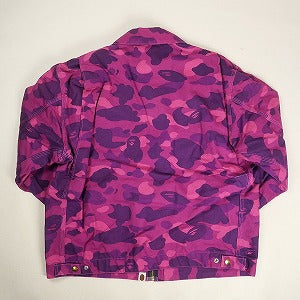 A BATHING APE ア ベイシング エイプ ×CARHARTT 1ST CAMO DETROIT JACKET PURPLE CAMO ジャケット 紫 Size 【L】 【中古品-良い】 20803443