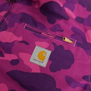 A BATHING APE ア ベイシング エイプ ×CARHARTT 1ST CAMO DETROIT JACKET PURPLE CAMO ジャケット 紫 Size 【L】 【中古品-良い】 20803443