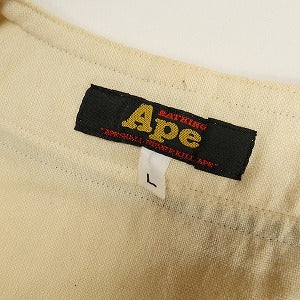 A BATHING APE ア ベイシング エイプ ベースボールシャツ ナチュラル Size 【L】 【中古品-良い】 20803451