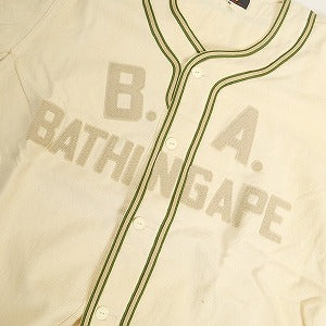 A BATHING APE ア ベイシング エイプ ベースボールシャツ ナチュラル Size 【L】 【中古品-良い】 20803451