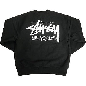 STUSSY ステューシー STOCK LOS ANGELES CREW BLACK LA限定クルーネックスウェット 黒 Size 【M】 【新古品・未使用品】 20803477