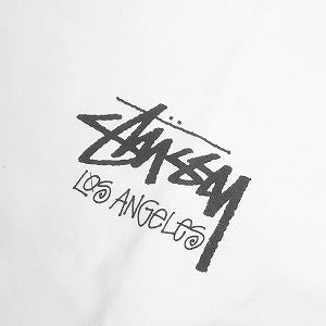 STUSSY ステューシー STOCK LOS ANGELES TEE WHITE LA限定Tシャツ 白 Size 【L】 【中古品-良い】 20803479