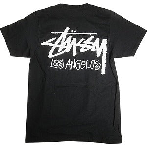 STUSSY ステューシー STOCK LOS ANGELES TEE BLACK LA限定Tシャツ 黒 Size 【S】 【新古品・未使用品】 20803482