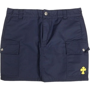 CHROME HEARTS クロム・ハーツ SKIRT MINI GRUNT FBRC NAVY BIO NYLON YELLOW CEM CRS PTCH レディース版スカート 紺 Size 【W26】 【新古品・未使用品】 20803486