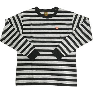 HUMAN MADE ヒューマンメイド 24AW STRIPED L/S T-SHIRT HM28CS039 GRAY ロンT 灰 Size 【M】 【新古品・未使用品】 20803559