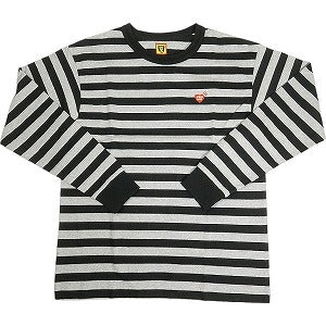 HUMAN MADE ヒューマンメイド 24AW STRIPED L/S T-SHIRT HM28CS039 GRAY ロンT 灰 Size 【L】 【新古品・未使用品】 20803560