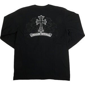 CHROME HEARTS クロム・ハーツ CEMETARY CROSS SLEEVE LOGO LS T-SHIRT  BLACK ロンT 黒 Size 【L】 【中古品-良い】 20803596