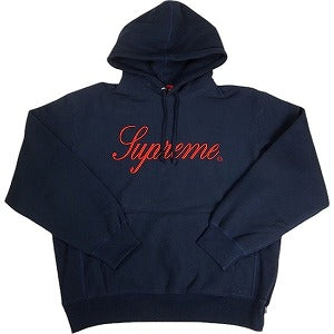 SUPREME シュプリーム 24AW Embroidered Script Hooded Sweatshirt Navy パーカー 紺 Size 【M】 【新古品・未使用品】 20803856