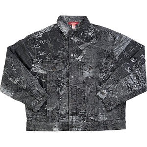 SUPREME シュプリーム 23SS Archive Denim Jacquard Trucker Black デニムジャケット 黒 Size 【XL】 【新古品・未使用品】 20803875