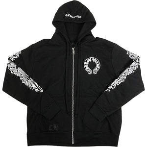 CHROME HEARTS クロム・ハーツ HORSESHOE FUCK YOU ZIP HOODIE BLACK ジップパーカー 黒 Size 【L】 【新古品・未使用品】 20804004