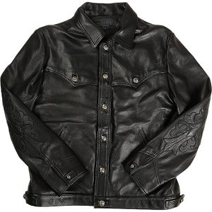 CHROME HEARTS クロム・ハーツ CLASSIC JEAN LEATHER JACKET BLACK レザージャケット 黒 Size 【M】 【新古品・未使用品】 20804019