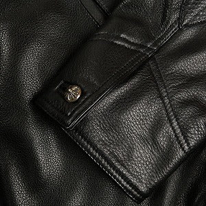 CHROME HEARTS クロム・ハーツ CLASSIC JEAN LEATHER JACKET BLACK レザージャケット 黒 Size 【M】 【新古品・未使用品】 20804019