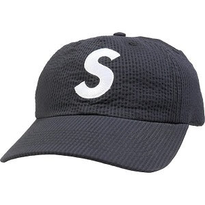 SUPREME シュプリーム 24SS Seersucker S logo 6-Panel Black キャップ 黒 Size 【フリー】 【新古品・未使用品】 20804042