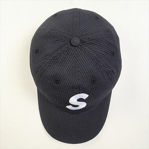 SUPREME シュプリーム 24SS Seersucker S logo 6-Panel Black キャップ 黒 Size 【フリー】 【新古品・未使用品】 20804042