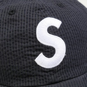 SUPREME シュプリーム 24SS Seersucker S logo 6-Panel Black キャップ 黒 Size 【フリー】 【新古品・未使用品】 20804042