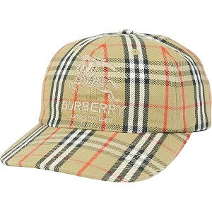 SUPREME シュプリーム ×Burberry 22SS Denim 6-Panel Beige キャップ ベージュ Size 【フリー】 【新古品・未使用品】 20804044