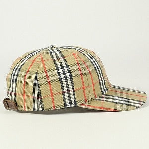 SUPREME シュプリーム ×Burberry 22SS Denim 6-Panel Beige キャップ ベージュ Size 【フリー】 【新古品・未使用品】 20804044