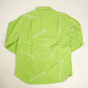 SUPREME シュプリーム 17AW Jacquard Denim Shirt Lime デニム長袖シャツ ライトグリーン Size 【M】 【中古品-非常に良い】 20804069