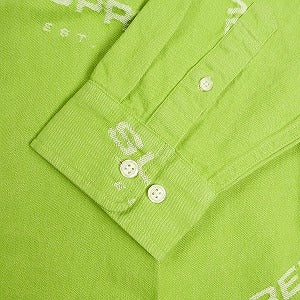 SUPREME シュプリーム 17AW Jacquard Denim Shirt Lime デニム長袖シャツ ライトグリーン Size 【M】 【中古品-非常に良い】 20804069