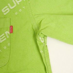 SUPREME シュプリーム 17AW Jacquard Denim Shirt Lime デニム長袖シャツ ライトグリーン Size 【M】 【中古品-非常に良い】 20804069