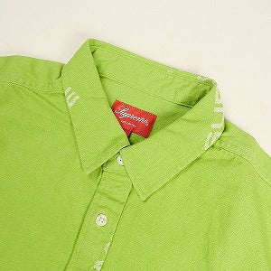 SUPREME シュプリーム 17AW Jacquard Denim Shirt Lime デニム長袖シャツ ライトグリーン Size 【M】 【中古品-非常に良い】 20804069