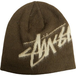 STUSSY ステューシー SKULLCAP BRUSHED OUT STOCK　ビーニー 茶 Size 【フリー】 【新古品・未使用品】 20804108