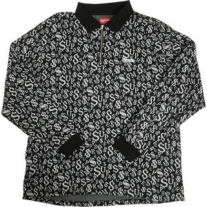 SUPREME シュプリーム 22AW Currency Jacquard Zip Polo Black ポロシャツ 黒 Size 【M】 【中古品-良い】 20804134