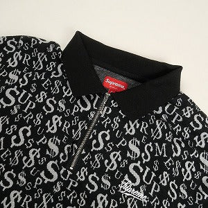 SUPREME シュプリーム 22AW Currency Jacquard Zip Polo Black ポロシャツ 黒 Size 【M】 【中古品-良い】 20804134