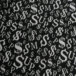 SUPREME シュプリーム 22AW Currency Jacquard Zip Polo Black ポロシャツ 黒 Size 【M】 【中古品-良い】 20804134