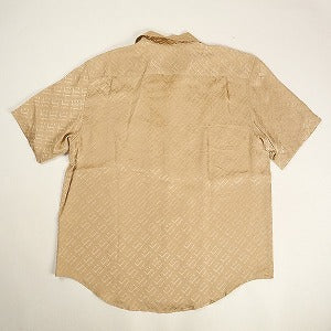 SUPREME シュプリーム 22SS Tonal Monogram Silk S/S Shirt Beige 半袖シャツ ベージュ Size 【S】 【中古品-良い】 20804164