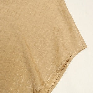 SUPREME シュプリーム 22SS Tonal Monogram Silk S/S Shirt Beige 半袖シャツ ベージュ Size 【S】 【中古品-良い】 20804164