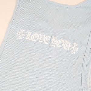 CHROME HEARTS クロム・ハーツ LOVE YOU RIB TANK BLUE タンクトップ 青 Size 【レディースL】 【新古品・未使用品】 20804221